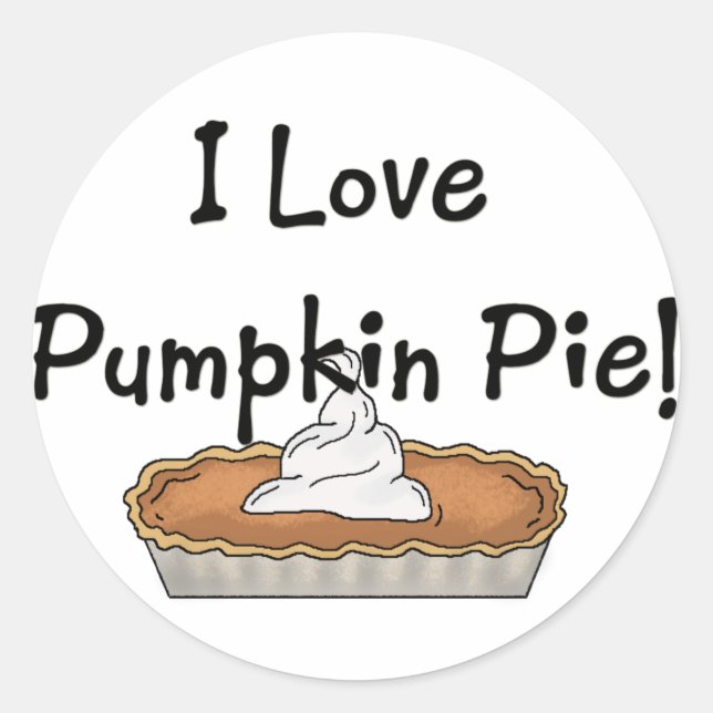 Adesivo Eu Adoro Pupkin Pie Stickers (Frente)