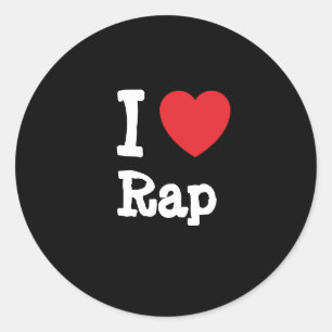 Adesivo Eu adoro Rap personalizado personalizado personali