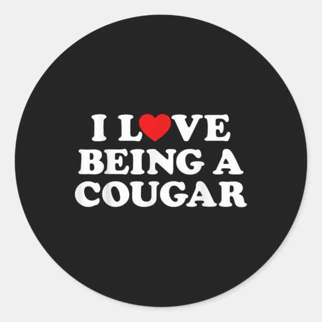 Adesivo Eu Adoro Ser Uma Cabeça De Cougar... (Frente)