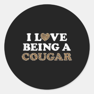 Adesivo Eu Adoro Ser Uma Roupa De Cougar, Cougars Coração 