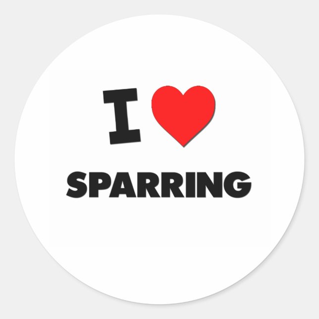 Adesivo Eu adoro Sparing (Frente)