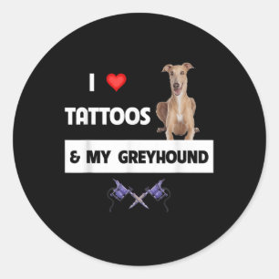 Adesivo Eu Adoro Tatuagens E Minha Tatuagem De Cachorro De