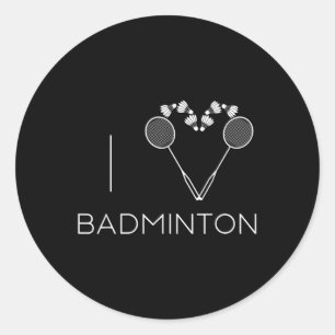 Adesivo Eu Adoro Treinador Do Jogador Da Equipe Badminton