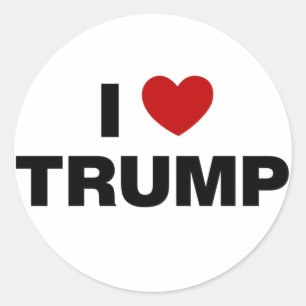 Adesivo Eu Adoro Trump