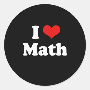 Adesivo Eu Adoro Tsht De Matemática
