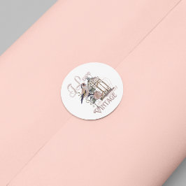 Adesivo Eu Adoro Vintage