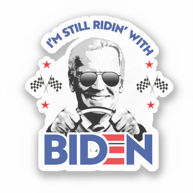Adesivo Eu ainda estou caminhando com Biden (Frente)
