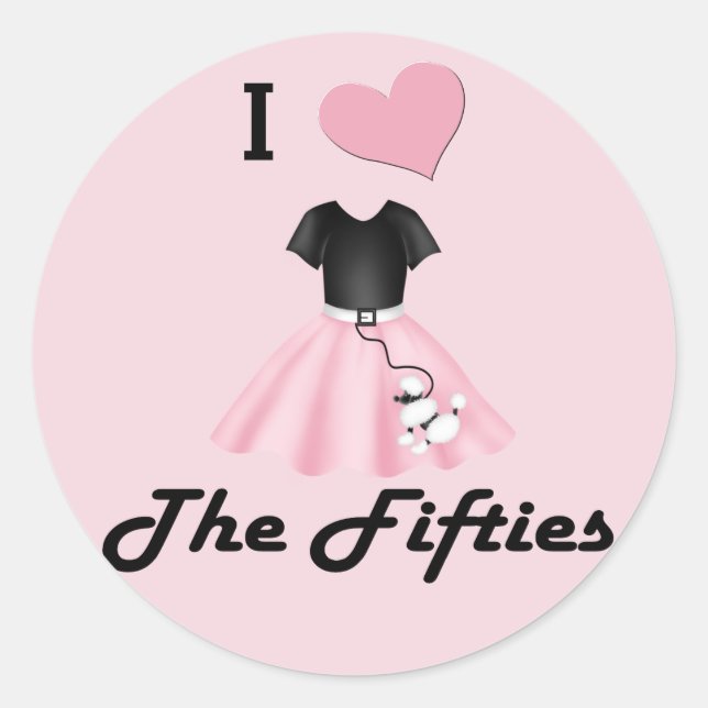 Adesivo Eu amo a 50 (Frente)