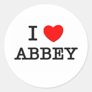 Adesivo Eu amo a abadia