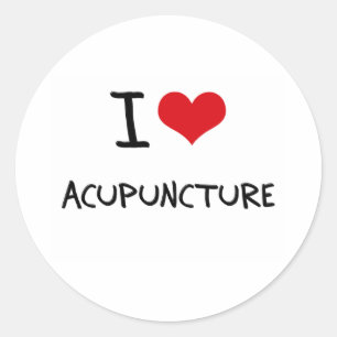 Adesivo Eu amo a acupunctura