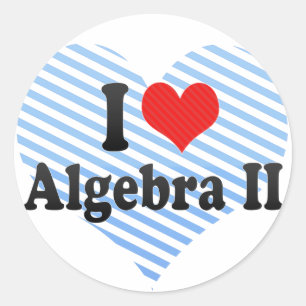 Adesivo Eu amo a álgebra II
