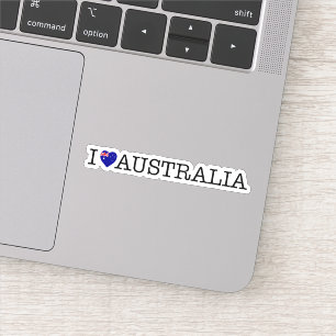Adesivo Eu amo a Austrália