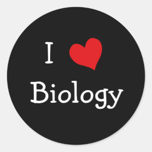Adesivo Eu amo a biologia