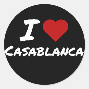Adesivo Eu amo a cidade de Casablanca Marrocos