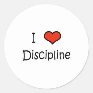 Adesivo Eu amo a disciplina
