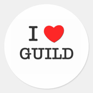 Adesivo Eu amo a guilda