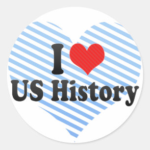 Adesivo Eu amo a história dos E.U.