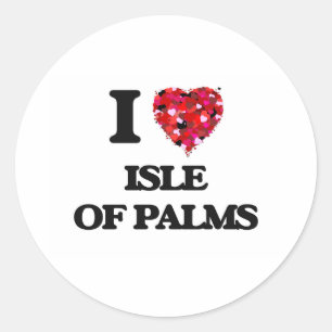 Adesivo Eu amo a ilha das palmas South Carolina