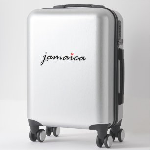 Adesivo Eu amo a Jamaica