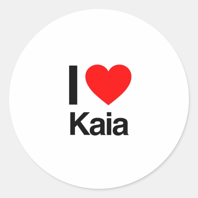 Adesivo eu amo a kaia (Frente)