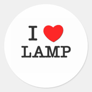 Adesivo Eu amo a lâmpada