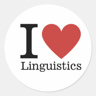 Adesivo Eu ❤️ Amo A Linguística.