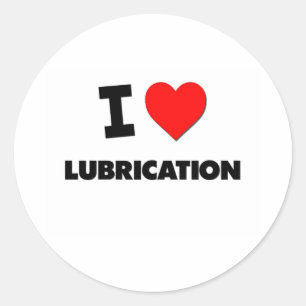 Adesivo Eu amo a lubrificação
