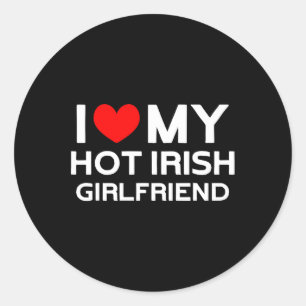 Adesivo Eu Amo A Minha Quente Irlandesa Namorada irlandesa