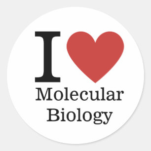 Adesivo Eu ❤️ Amo A Molecular Biology STICKER