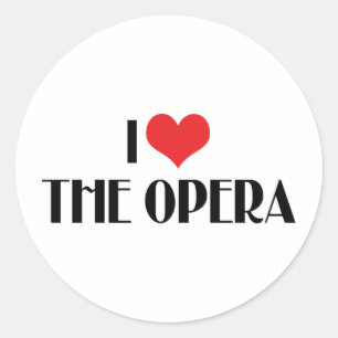 Adesivo Eu Amo A Ópera
