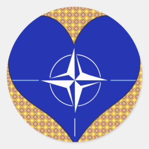 Adesivo Eu amo a OTAN