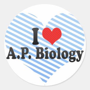 Adesivo Eu amo A.P. Biologia