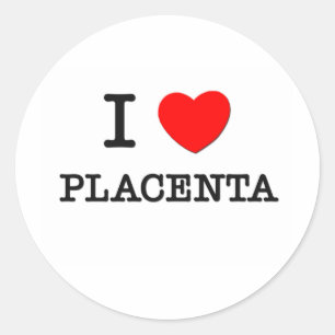 Adesivo Eu amo a placenta