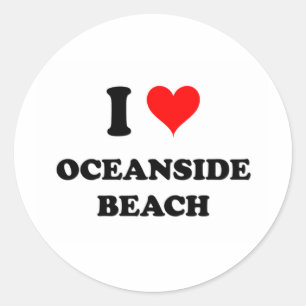 Adesivo Eu amo a praia Califórnia do perto do oceano