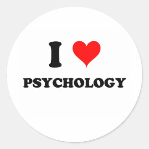 Adesivo Eu amo a psicologia