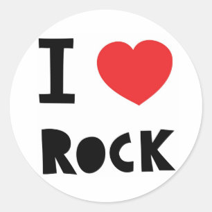 Adesivo Eu amo a rocha