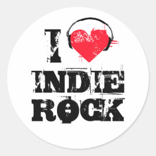 Adesivo Eu amo a rocha indie
