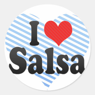 Adesivo Eu amo a salsa