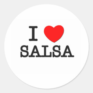 Adesivo Eu amo a salsa