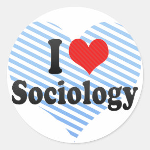 Adesivo Eu amo a Sociologia