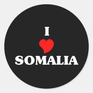 Adesivo Eu amo a Somália