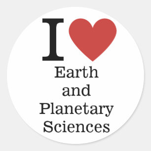 Adesivo Eu ❤️ Amo a Terra e as Ciências Planetárias