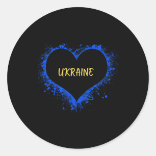Adesivo Eu Amo a Ucrânia Eu Adoro a Ucrânia Bandeira da Uc