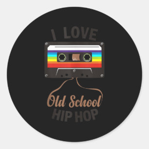 Adesivo EU AMO A VELHA ESCOLA HIP HOP Music 80s 90s Casset