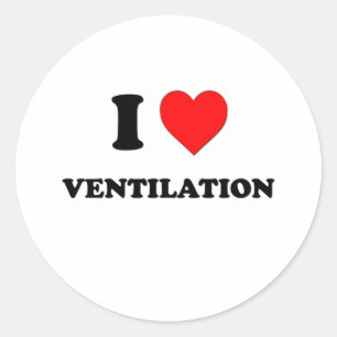Adesivo Eu amo a ventilação