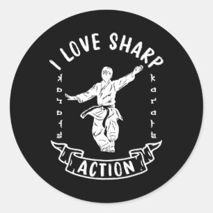 Adesivo Eu Amo Ação Marcante Artes Marciais Lutador de Kar
