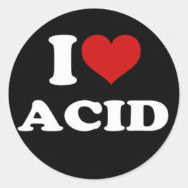 Adesivo Eu Amo Ácido
