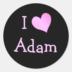 Adesivo Eu amo Adam