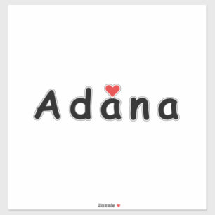 Adesivo Eu amo Adana