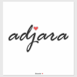 Adesivo Eu amo Adjara Georgia